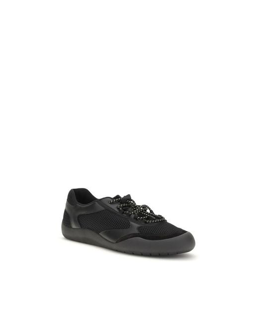 Prada Black Polyester Athletic Sneakers for men
