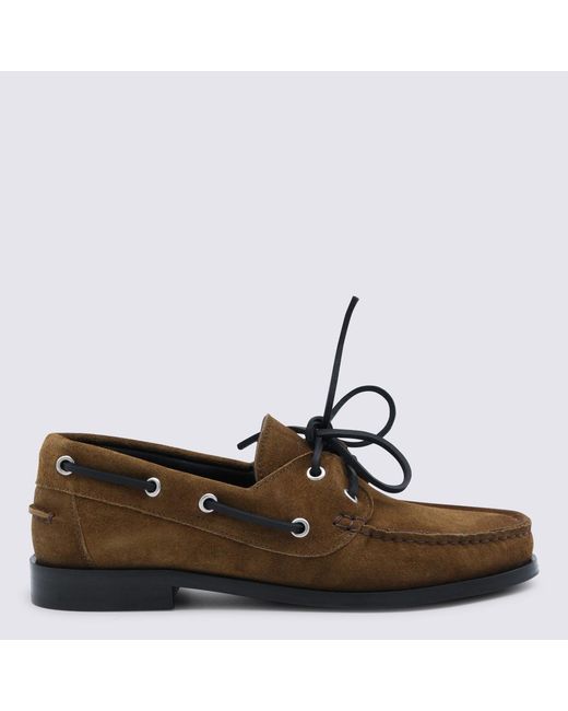 Aeyde Brown Flat Shoes Upper Le Sole El