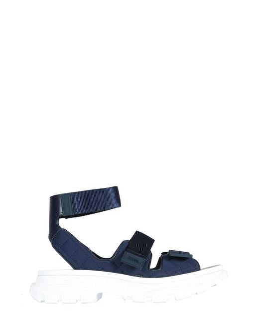 McQueen Blue Tread Sandals Polyamide Elastane