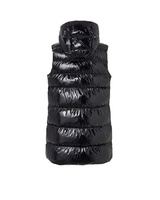 Pinko Black Vest Polyamide Apparel Jackets