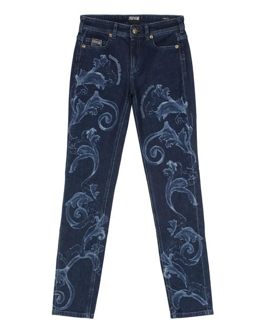 Versace Jeans Couture Blue Versace 5-Pocket Skinny Jeans Cotton