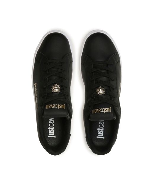 Just Cavalli Black Shoes for men