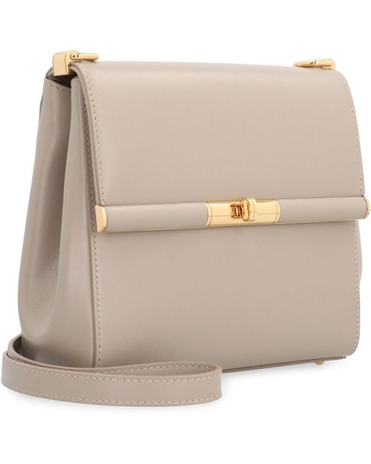 Dolce & Gabbana Natural Crossbody Bag City Marlene Calfskin Calf Leather Shoulder