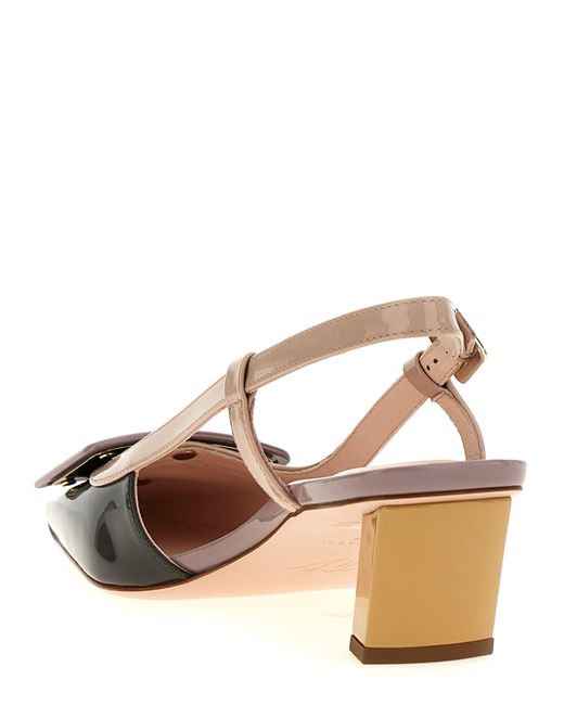 パンプス ROGER VIVIER LACQUERED' SLINGBACK Roger Vivier 'Lacquered' Slingback | Lyst