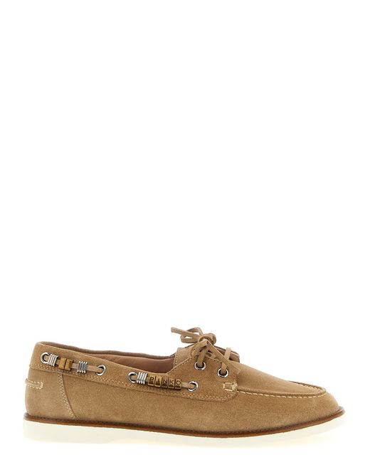 Pinko Brown 'Grace 01' Boat Shoe