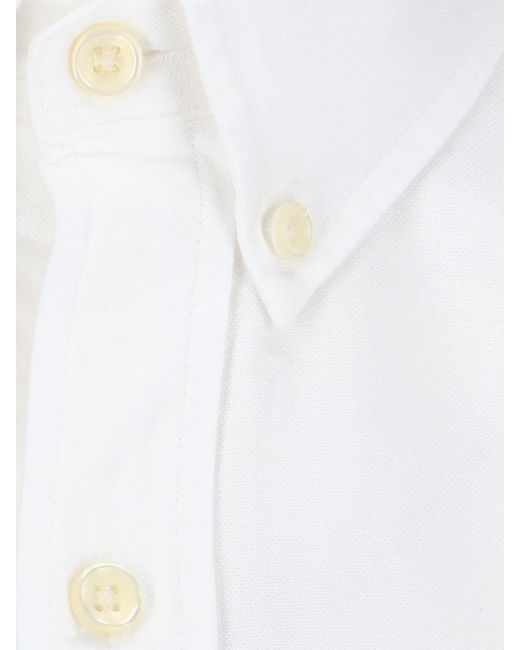 Polo Ralph Lauren White Oxford Logo Shirt for men