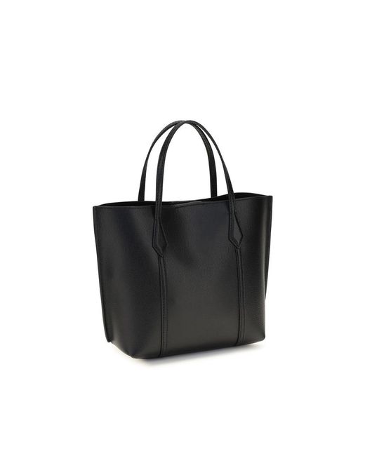 Tory Burch Black Calf Leather Bos Taurus Handbag