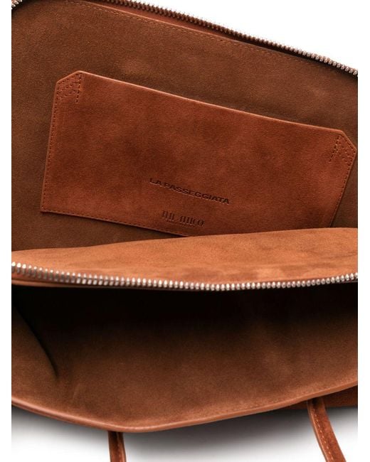 The Attico Brown Tote La Passeggiata Medium Handbags
