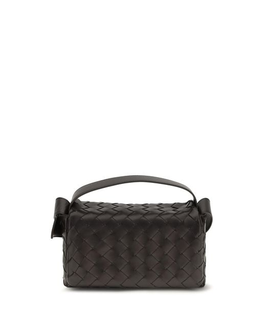 Bottega Veneta Black Shoulder Bag Intrecciato Fondant- Lamb Leather for men
