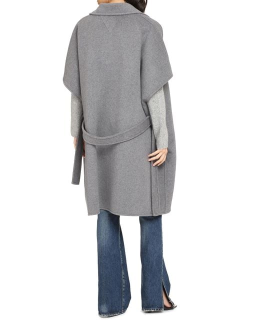 Bottega Veneta Gray Wool And Cashmere Coat