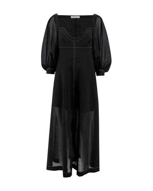 ワンピース PHILOSOPHY DI LORENZO SERAFINI Long dress with horizontal Philosophy Di Lorenzo Serafini Striped Maxi Dress | Pink