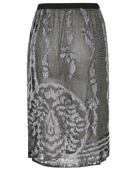 Bode Hyatt Skirt in Gray | Lyst