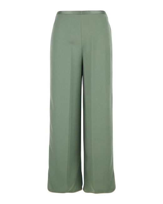 Forte_forte Green Pants With Elasticized Waist