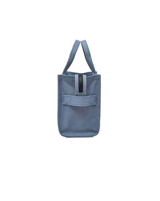Marc Jacobs Blue Tote Bag Cotton Canvas Tote-Bags