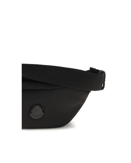 Moncler Black Nylon Shoulder Bag for men