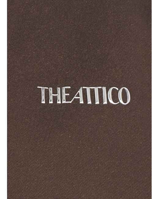 The Attico Brown Sweatshirt With Logo