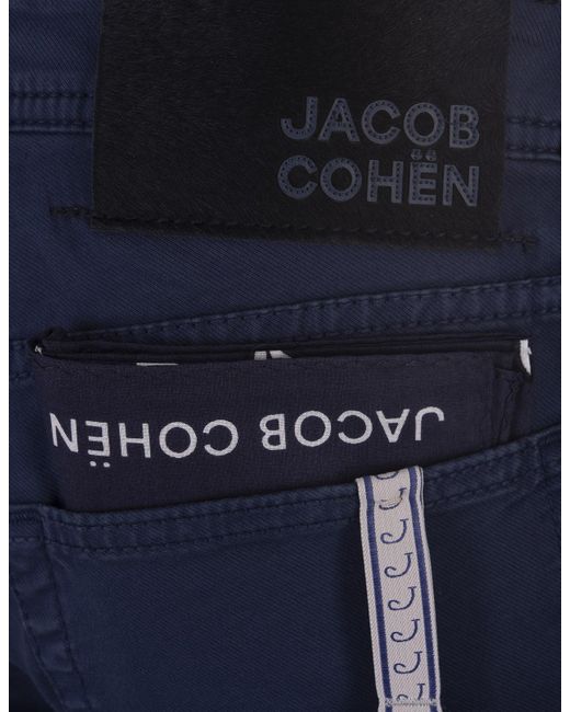 Jacob Cohen Blue Night Nick Slim Trousers for men