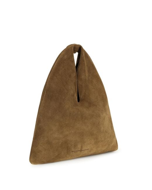 Manebí Natural Louis Handbag Suede Calf Leather Bos Taurus Shoulder Bags