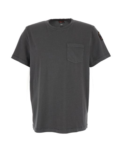 Parajumpers Gray Crew Neck T-Shirt for men