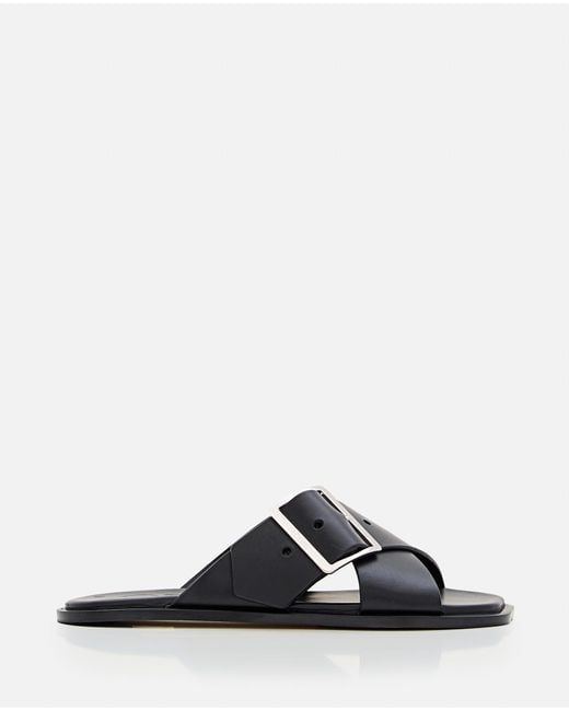 Loewe White Slip On Sandals