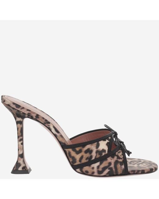 AMINA MUADDI Brown Sandals Eleonora Silk