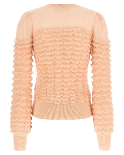 Zimmermann White 'Hypnotic Scallop' Sweater