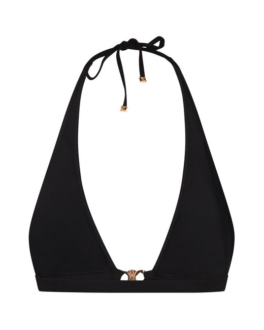 Céline Black Triangle Bikini Top