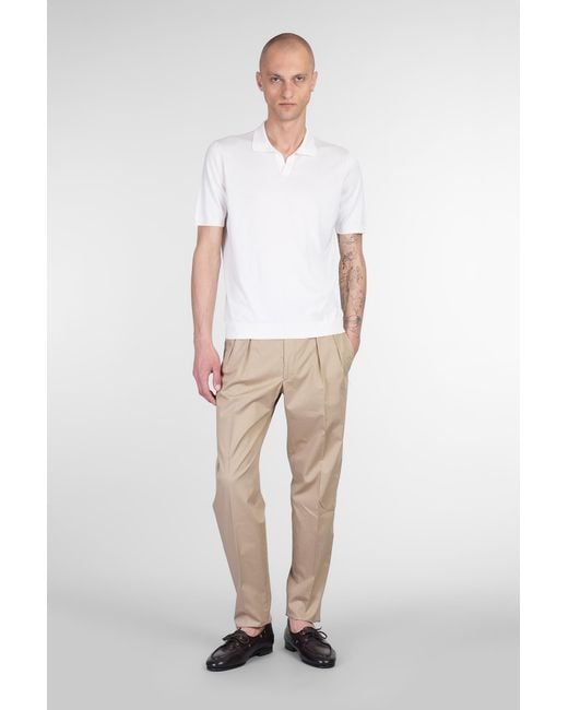 Tagliatore 0205 White Keith Polo for men
