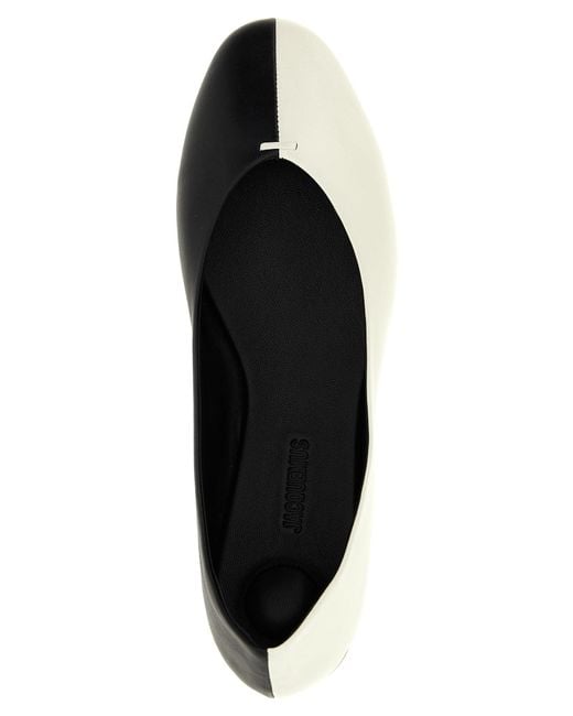 Jacquemus White 'Les Ballerines Ovalo' Ballet Flats