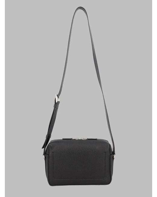Tom Ford Gray Hammered Leather Shoulder Bag Calf for men