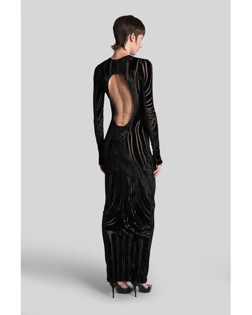 Balmain Black Long Dress