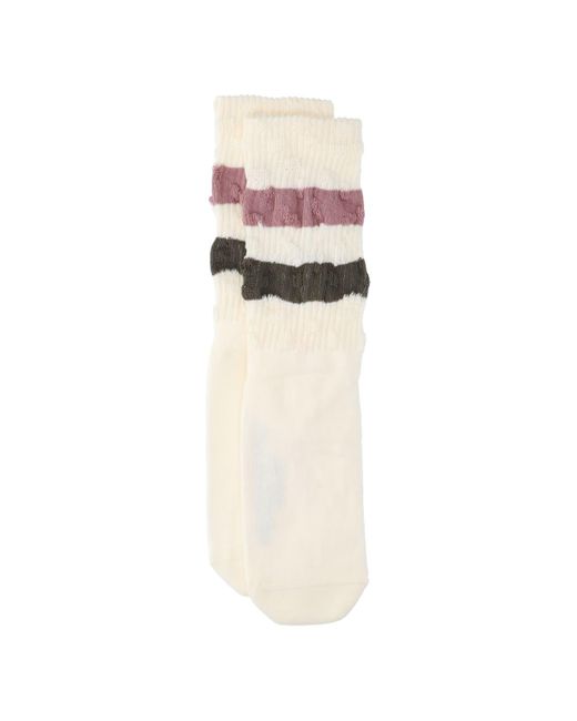 Golden Goose Deluxe Brand White Striped Detail Socks for men