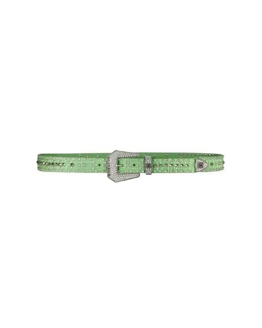Givenchy Green Cowboy Belt 30Mm With Strass_Mint