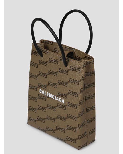 Balenciaga Brown Bb Signature Tote Bag