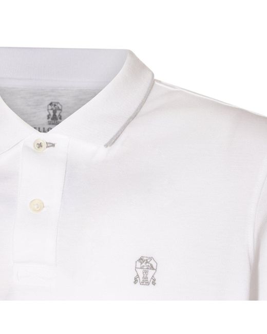 Brunello Cucinelli T-shirts And Polos White for men
