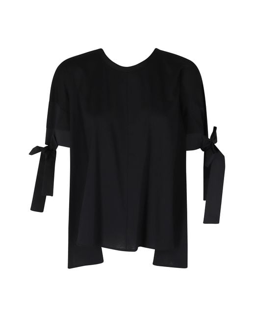 MEIMEIJ Black Tshirt Oversize Cotone T-Shirt
