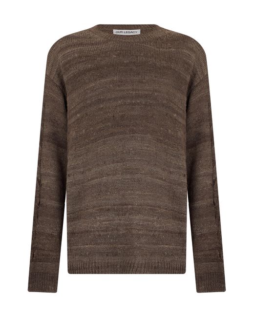 Our Legacy Brown Sweater Silk Sweatshirts for men