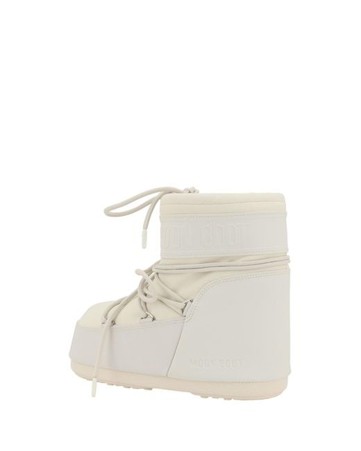 Moon Boot White Icon Low Rubber Boots Sole