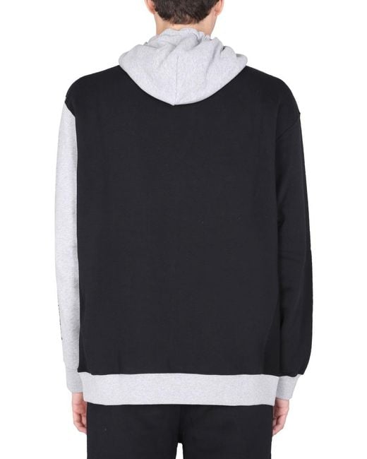 Opening Ceremony Black Sweatshirt With Flocked Logo for men