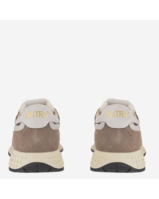 Autry Gray Low Sneakers Reelwind Leather Trainers for men
