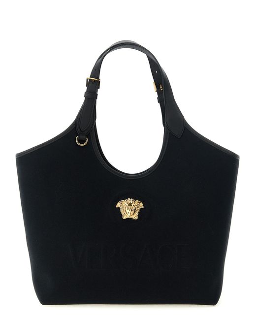Versace Black Tote Bags