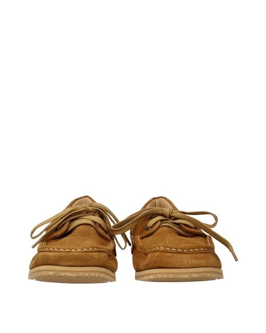 Jacquemus Brown Leather Slip-On Loafers for men