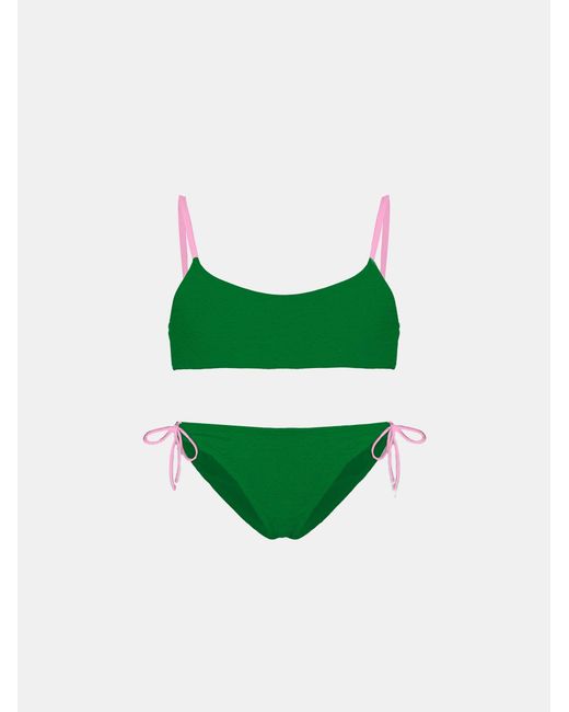 Mc2 Saint Barth Green Girl Terry Bralette Bikini