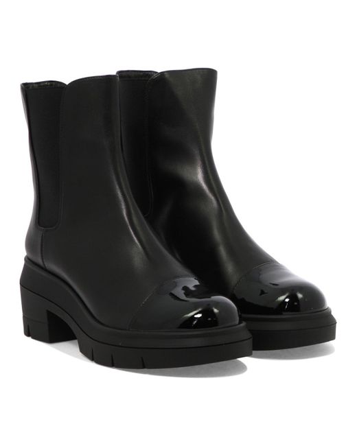 Rixo Black Norah Ankle Boots