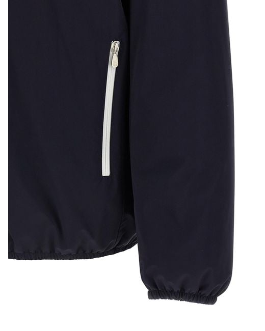 Brunello Cucinelli Blue Polyamide Shell Jacket Clothing for men