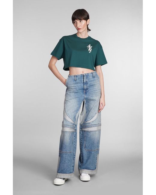 Amiri Tshirt In Green Cotton Lyst