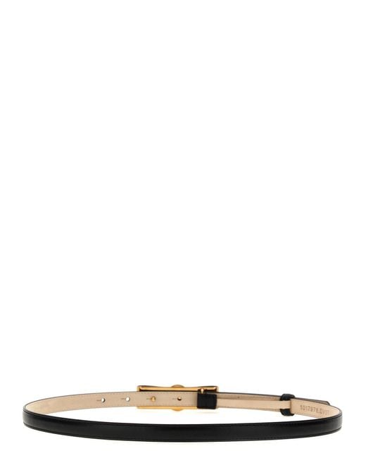 Versace White Calfskin Regular Belt