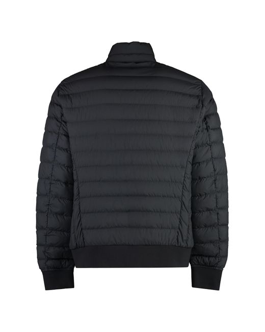 Parajumpers Black Rolland Techno Fabric Down Jacket for men