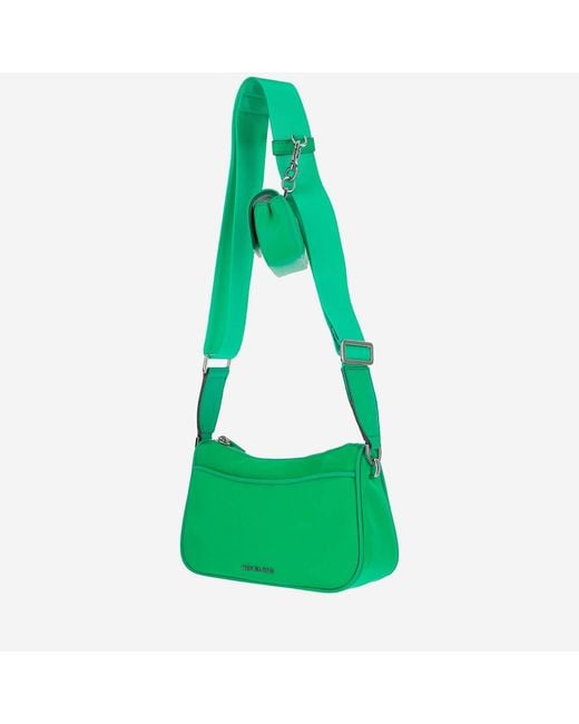 Michael Kors Green Logo Jet Set Shoulder Bag Nylon Satchels & Cross Body