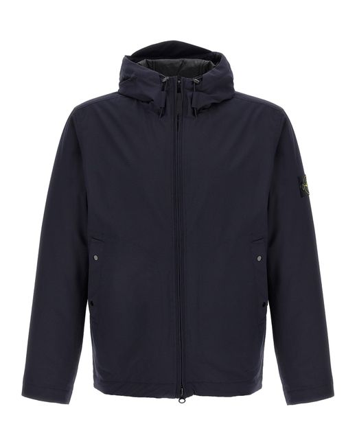 Stone Island 'Soft Shell-R E.Dyetechnology' Jacket in Blue for Men | Lyst